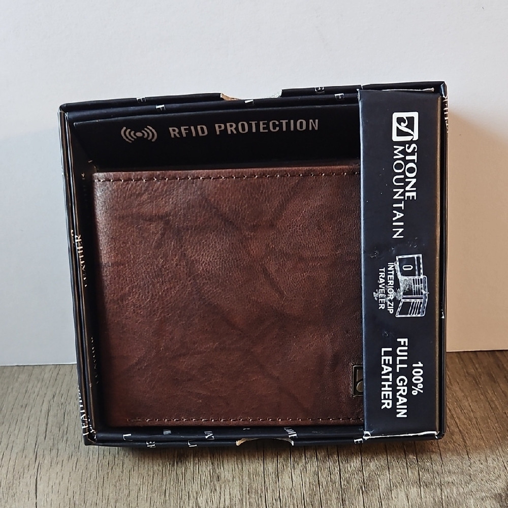 Stone Mountain Brown Leather Wallet